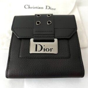 Christian Dior  Women’s Black  Leather Wallet includes Box and Bag.
